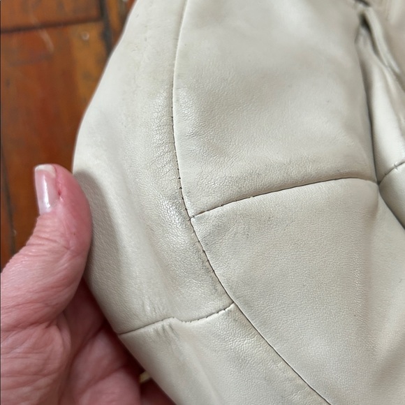 Coach White Shoulder Bag with Yellow Scarf Accent - Picture 16 of 16